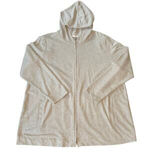 Women's Gray Hooded Top